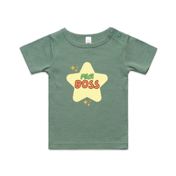 Mini boss infant tee - organic cotton Thumbnail